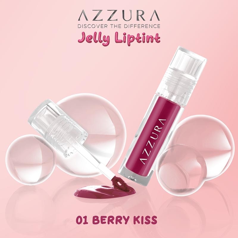 Jelly Lip Tint Hydrating Color Stain Smooth Glossy Plumpy Longlasting Juicy 01 Berry Kiss 3g image