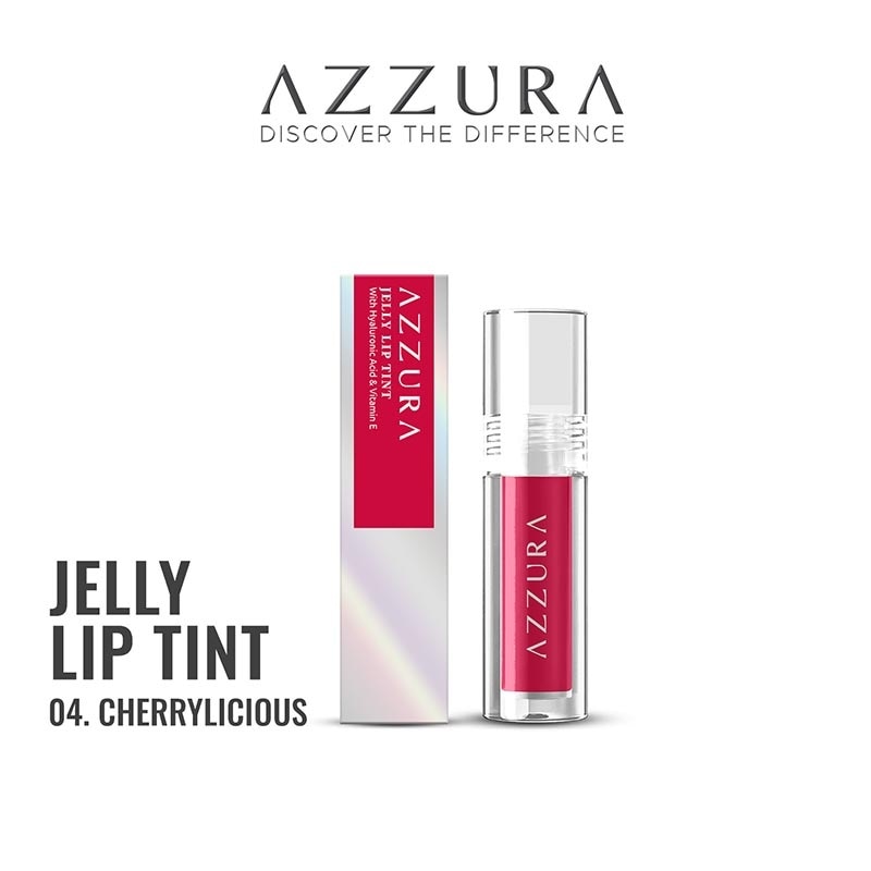 Jelly Lip Tint Hydrating Color Stain Smooth Glossy Plumpy Longlasting Juicy 04 Cherrylicious 3g image