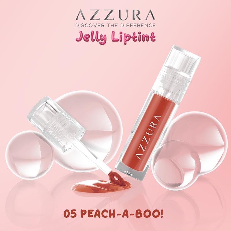 Jelly Lip Tint Hydrating Color Stain Smooth Glossy Plumpy Longlasting Juicy 05 Peach A Boo! 3g image