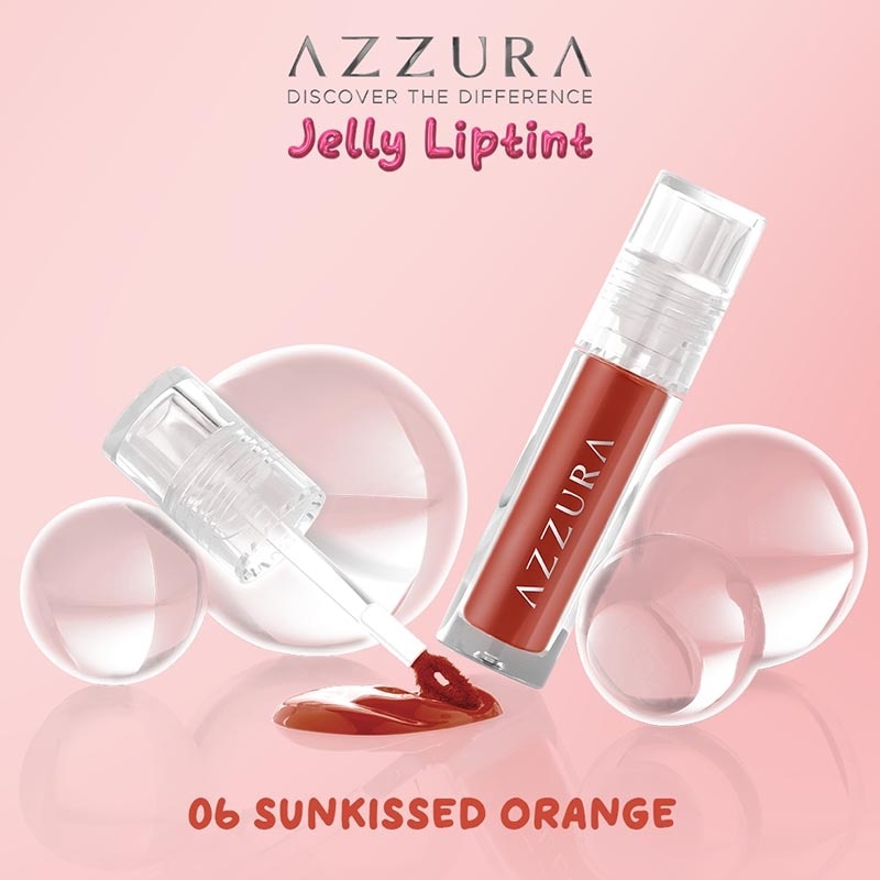 Jelly Lip Tint Hydrating Color Stain Smooth Glossy Plumpy Longlasting Juicy 06 Sunkissed Orange 3g image