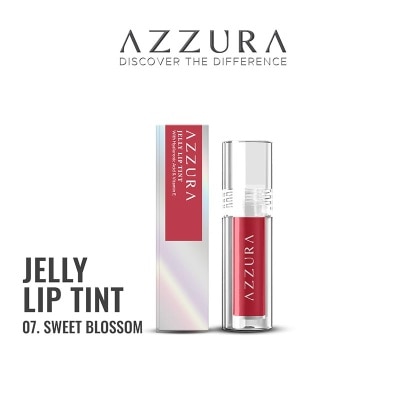 AZZURA Jelly Lip Tint Hydrating Color Stain Smooth Glossy Plumpy Longlasting Juicy 07 Sweet Blossom 3g image