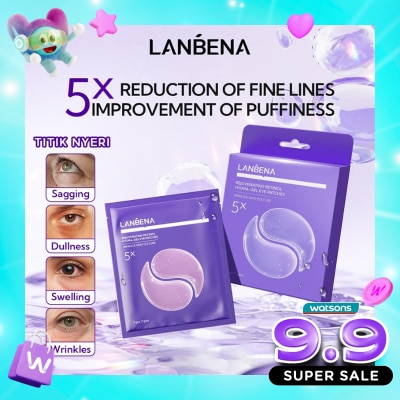 LANBENA - Rejuvenating Retinol Hydra-Gel Eye Patches 14'S / 7 Pairs image