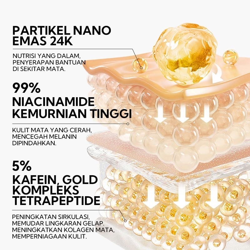 24 Gold Hydra-Gel Eye Patches 60'S / 30 Pairs