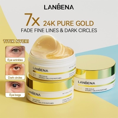 LANBENA - 24 Gold Hydra-Gel Eye Patches 60'S / 30 Pairs