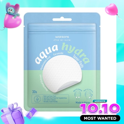 WATSONS COLLECTION Aqua Hydra Toner Pads 30'S image