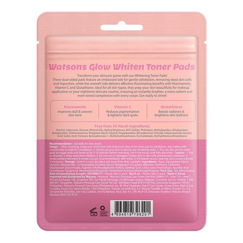 GloWhiten Toner Pads 30'S image