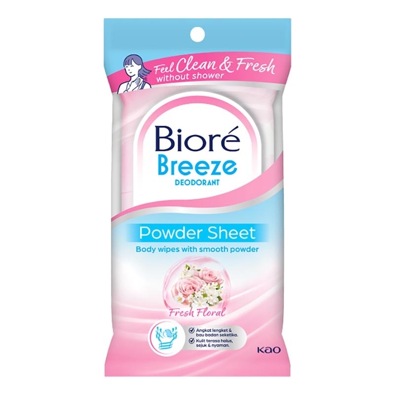 Breeze Deodorant Powder Sheet Fresh Floral 10'S image