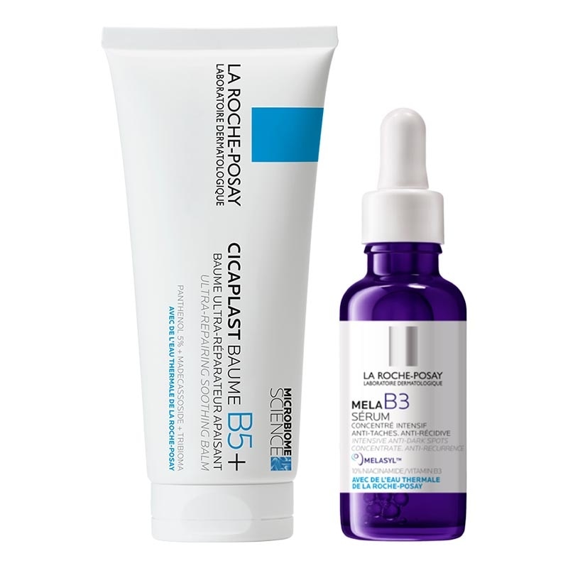 Mela B3 Serum + Cicaplast Baume B5+ Soothing Balm Bundle
