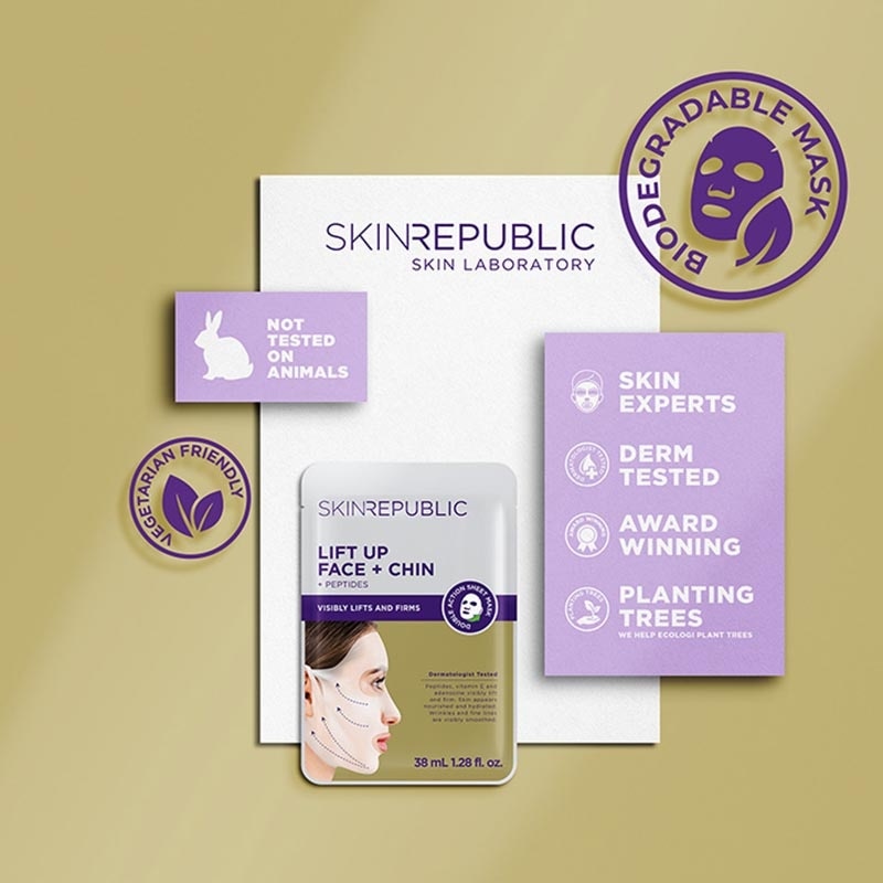 Lift Up Face + Chin Sheet Mask 38ml