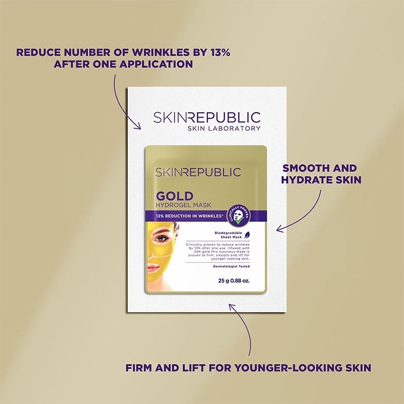 Gold Hydrogel Mask