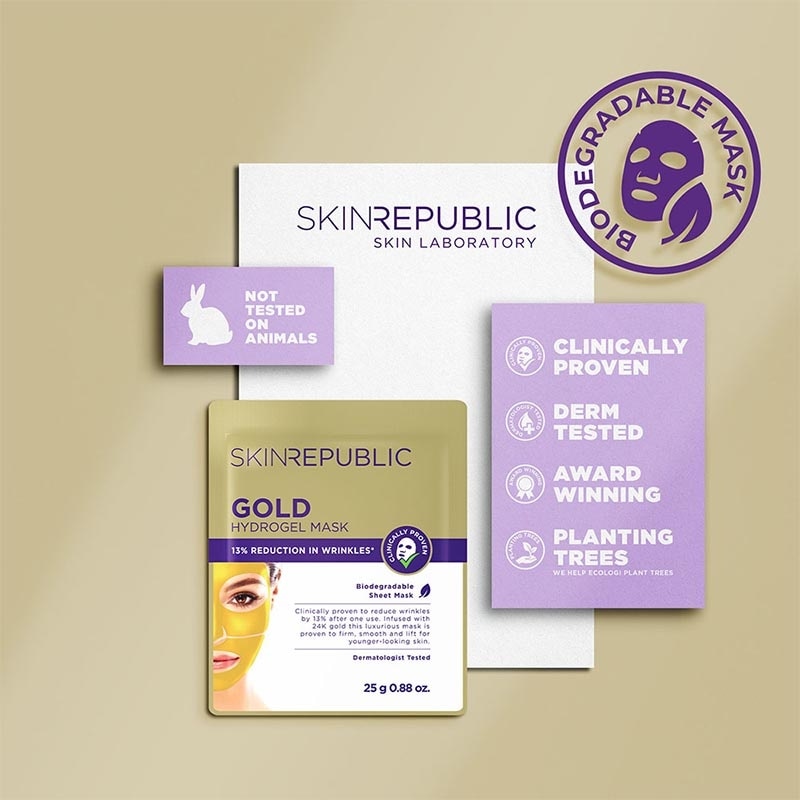 Gold Hydrogel Mask