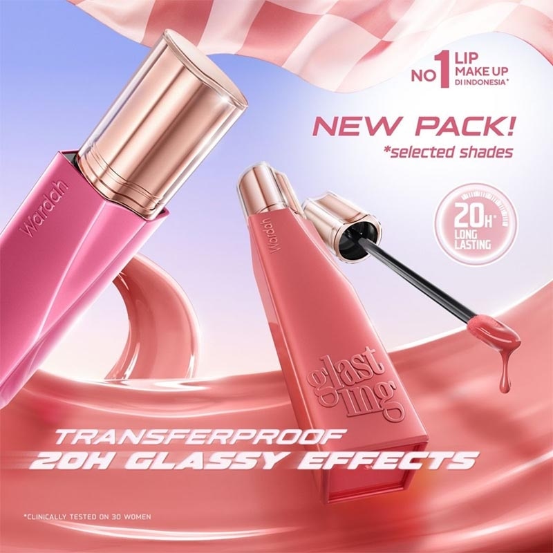 Lip Cream Glossy Glasting Liquid Lip 18 Mauve Ripple 3.5g image