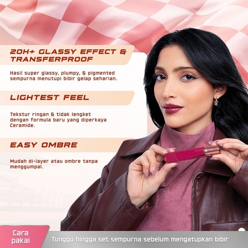 Lip Cream Glossy Glasting Liquid Lip 18 Mauve Ripple 3.5g image