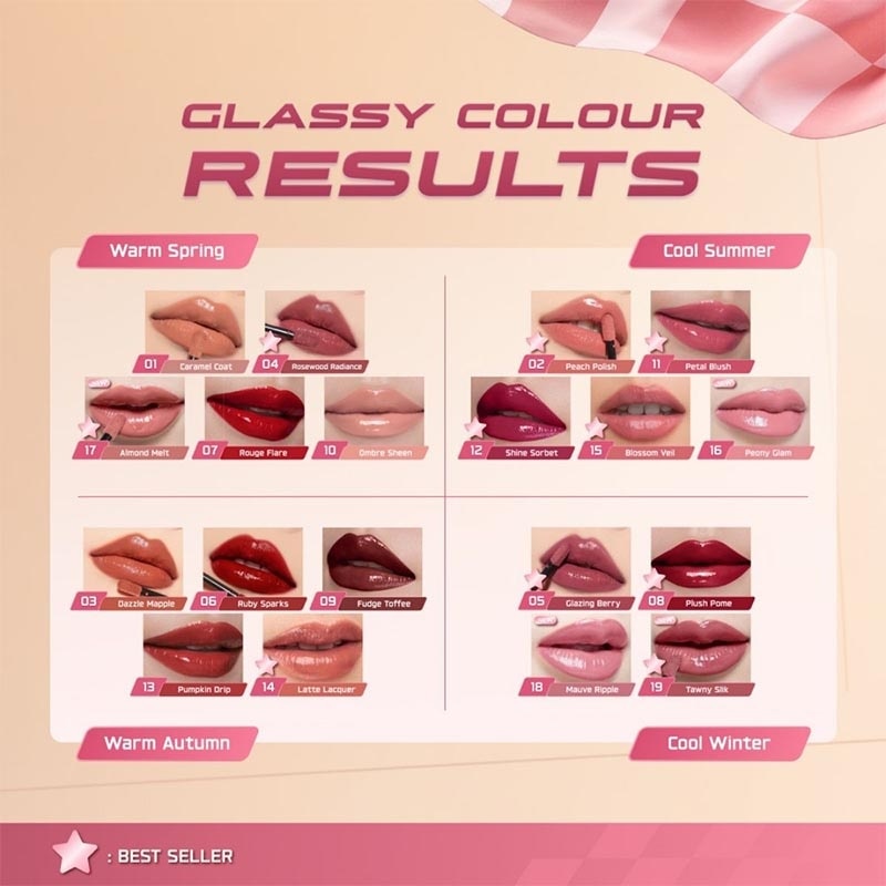 Lip Cream Glossy Glasting Liquid Lip 19 Tawny Silk 3.5g image
