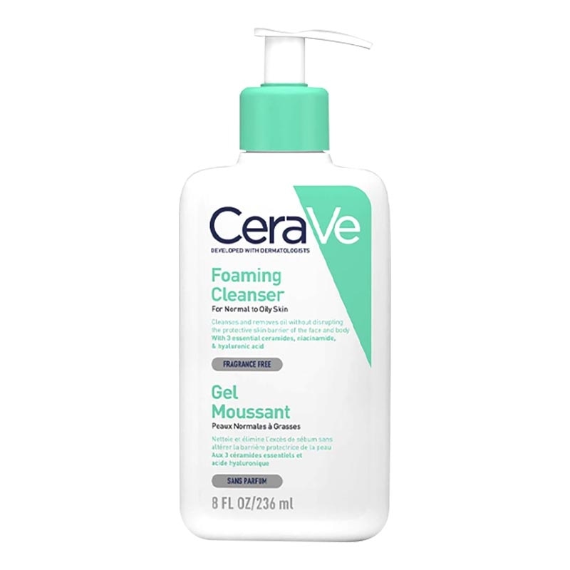 Moisturising Lotion + Cerave Foaming Cleanser Bundle 236ml