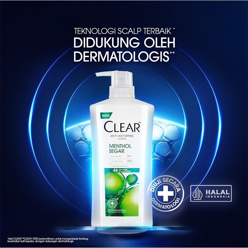 Shampoo Anti Ketombe Menthol Segar 850ml