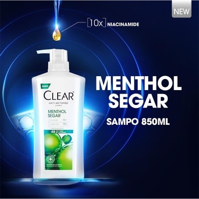 CLEAR - Shampoo Anti Ketombe Menthol Segar 850ml
