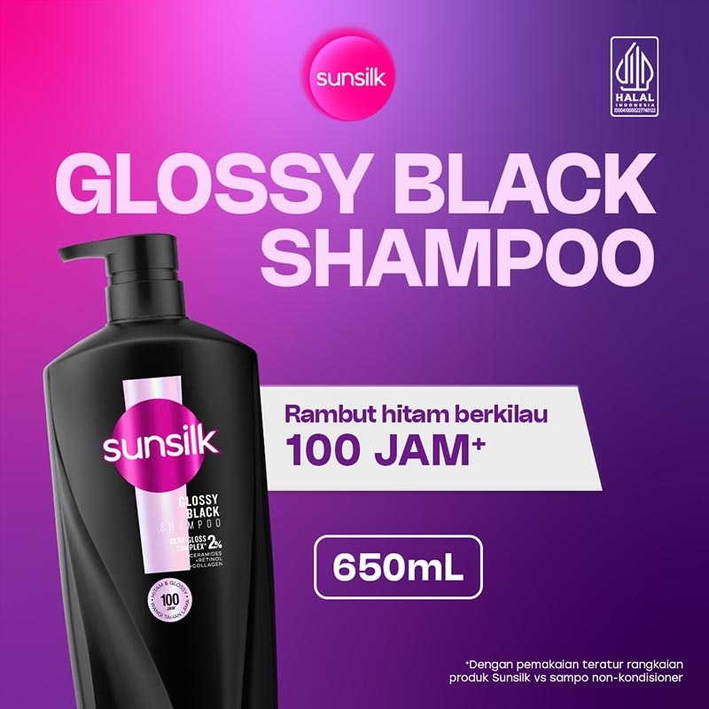 Shampoo Glossy Black 650ml