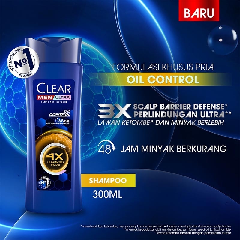 Men Ultra Shampoo Anti Ketombe Oil Control 300ml