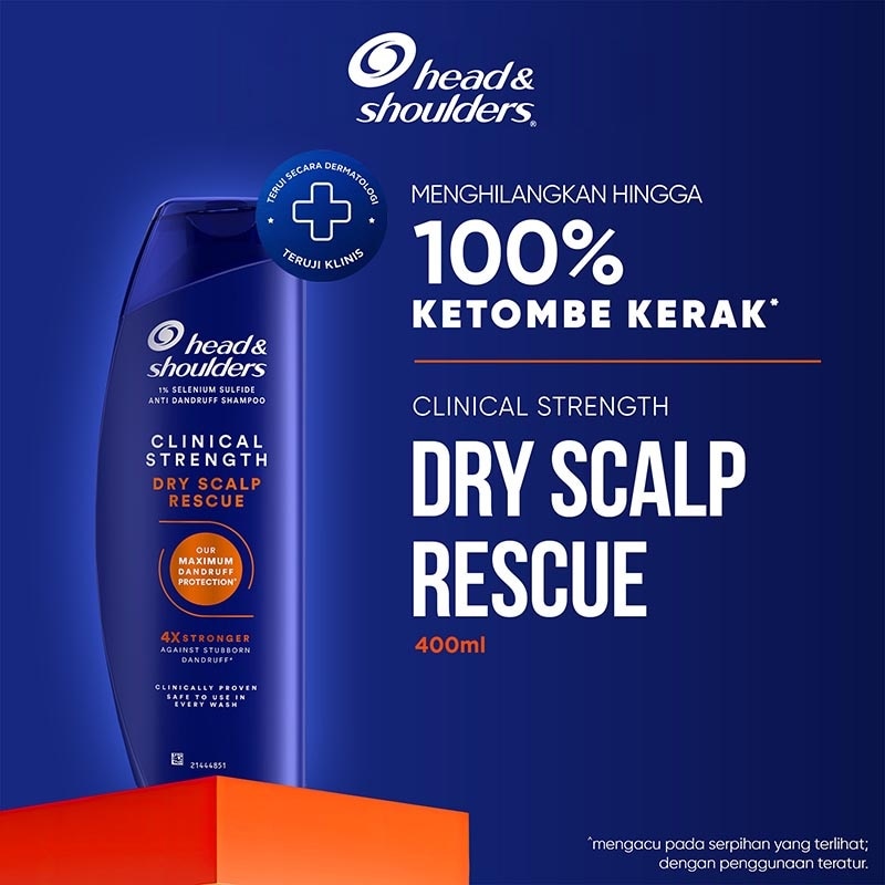 Clinical Strength Shampoo Dry Scalp Rescue 400ml