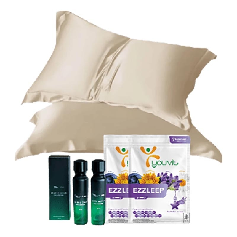 Paket Sleep project pillow case, EZZLEEP Gummy 7D 2 Pax, Linen & Room Spray eStamp image