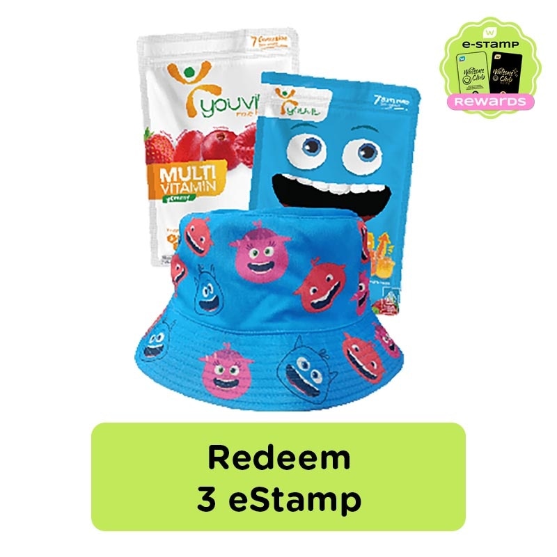Paket Bucket Hat & Multivitamin Adult 7D & Multivitamin Kids 7D eStamp