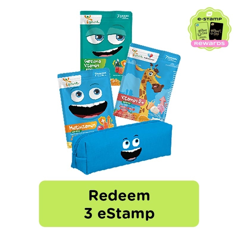 Paket Tempat pensil, Multivitamin Kids 7D, Curcuma 7D, Vitamin D 7D eStamp