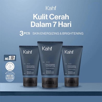KAHF - Triple Pack Skin Energizing & Brightening Face Wash 100ml