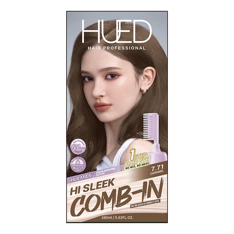 Hi Sleek Comb-in Hair Color 7.71 Caramel image