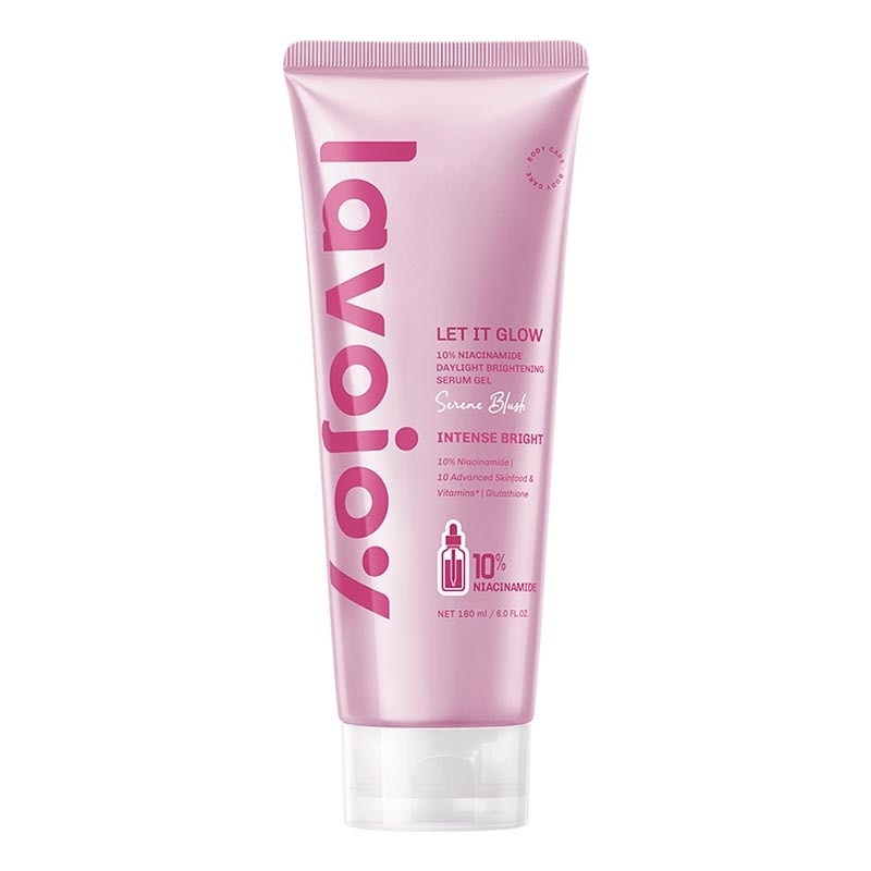 Let It Glow 10% Niacinamide Daylight Brightening Serum Gel Serene Blush 180ml