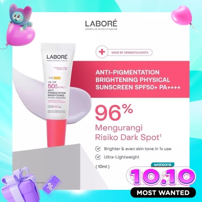 LABORE Dermalab Revolutionaire Anti Pigmentation Brightening Physical Sunscreen Physical Sunscreen 10ml image