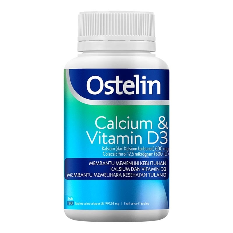 Calcium & Vit D 500IU Tablet 30'S