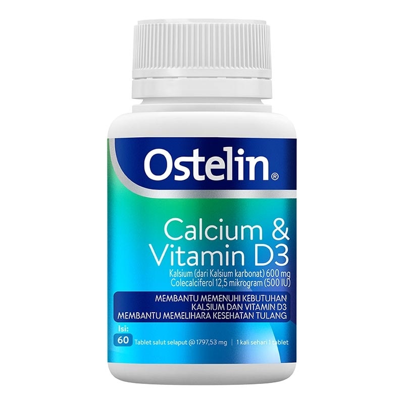 Calcium & Vit D 500IU Tablet 60'S