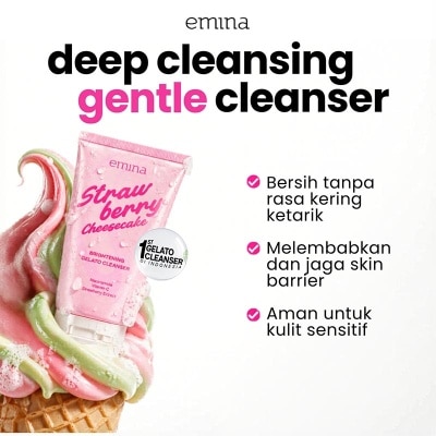 EMINA - Strawberry Cheesecake Brightening Gelato Cleanser 100ml
