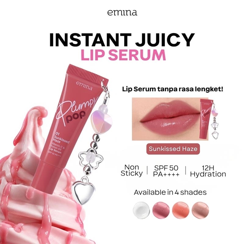 Plumpy Pop Lip Serum SPF 50 PA++++ 01 Sunkissed Haze 7g