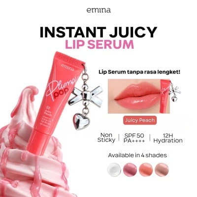 EMINA - Plumpy Pop Lip Serum SPF 50 PA++++ 02 Juicy Peach 7g