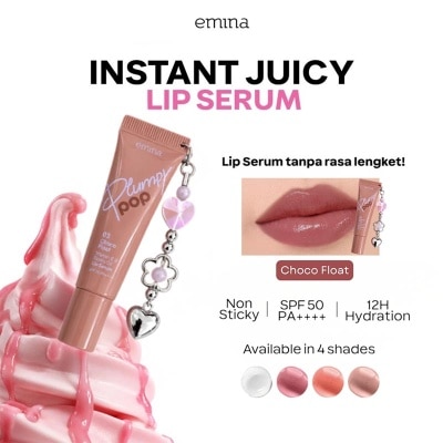 EMINA - Plumpy Pop Lip Serum SPF 50 PA++++ 03 Choco Float 7g