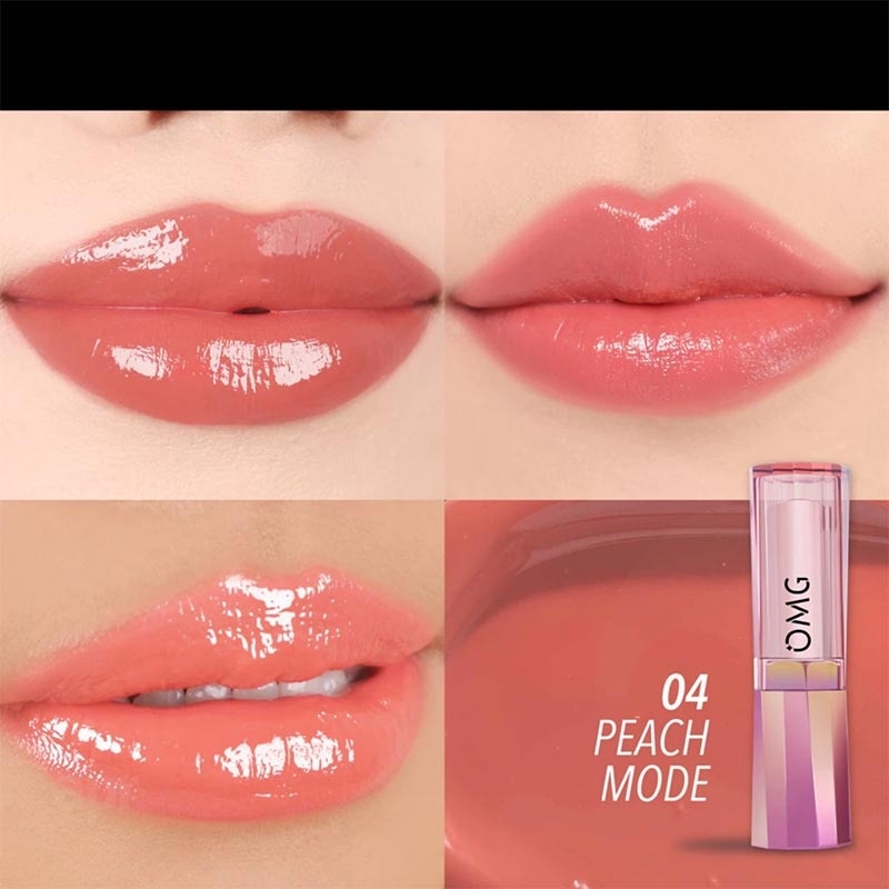 OH MY GLAM Gloss Up Tinted Lip Balm 04 Peach Mode 3.5g image