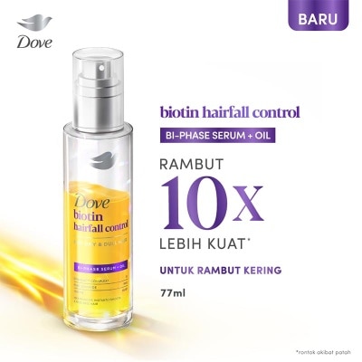 DOVE - Biphase Serum + Oil Biotin Hairfall Control 77ml image