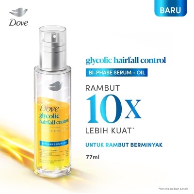 DOVE Biphase Serum + Oil Glycolic Hairfall Control 77ml image