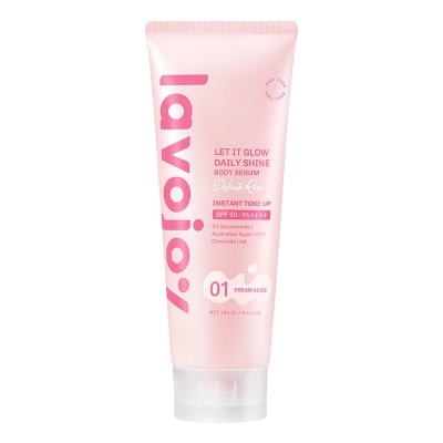 LAVOJOY - Let It Glow Daily Shine Body Serum Instant Tone Up Delicate Rose With Spf 50Pa++++ 01 Cream Beige 180ml image