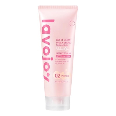 LAVOJOY - Let It Glow Daily Shine Body Serum Instant Tone Up Delicate Rose with SPF 50Pa++++ 02 Warm Sand 180ml image