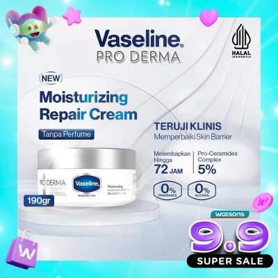 Vaseline - Pro Derma Moisturising Repair Cream Body & Face (Fragrance-free) 190g image