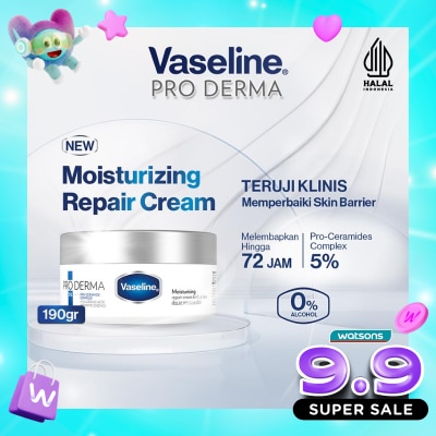 Vaseline - Pro Derma Moisturising Repair Cream Body & Face 190g image
