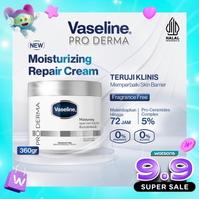 Vaseline - Pro Derma Moisturising Repair Cream Body & Face (Fragrance-free) 360g image