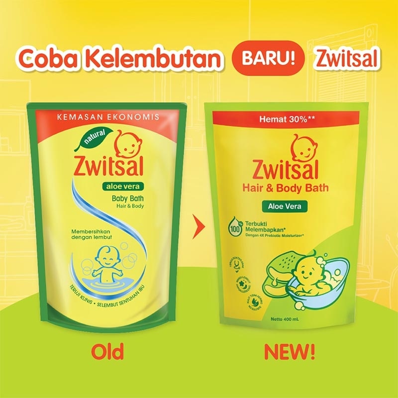Twinpack Baby Bath Hair and Body Aloe Vera 600ml image