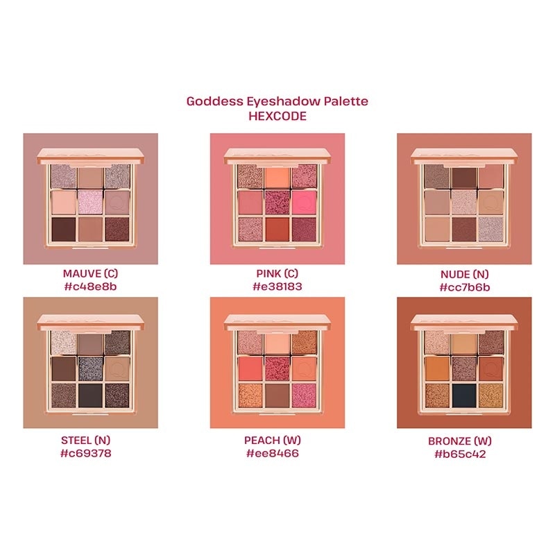 Goddess Eyeshadow Palette Peach 9g