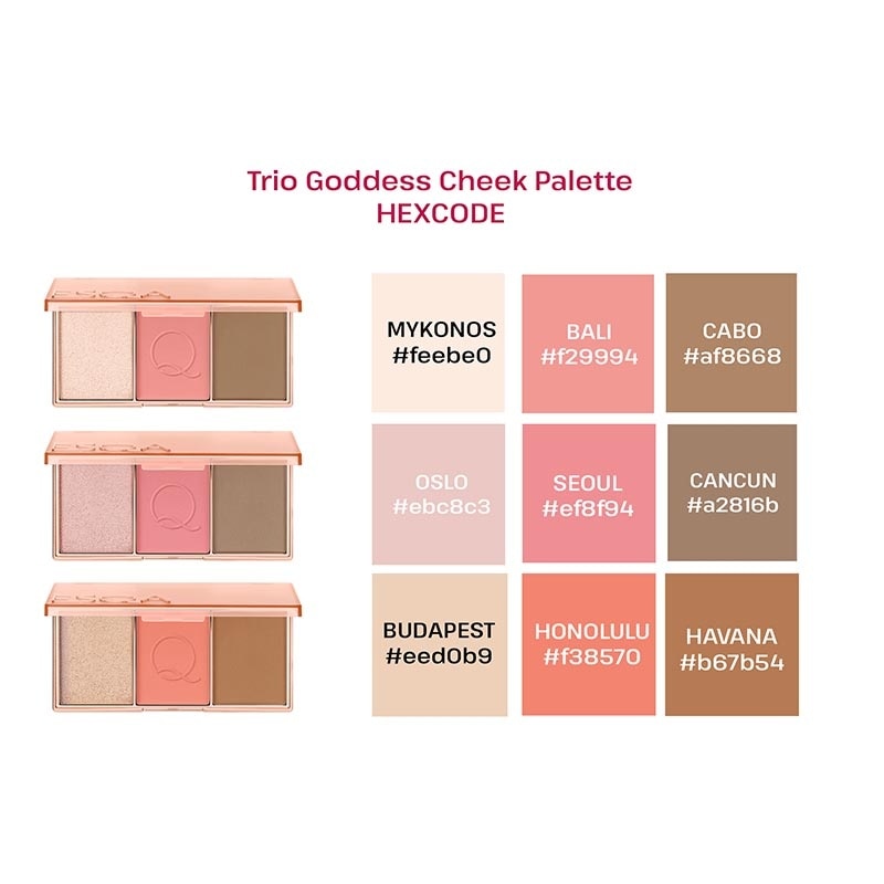 Trio Goddess Cheek Palette Aphrodite 13.5g image