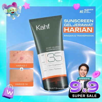 KAHF - Acne Calming Sunscreen Moisturizer SPF 35 PA++++ 30ml image