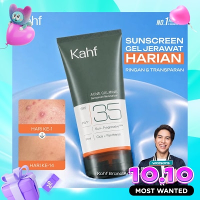 KAHF Acne Calming Sunscreen Moisturizer SPF 35 PA++++ 30ml image
